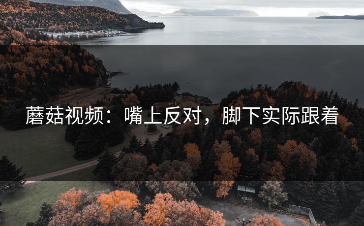 蘑菇视频：嘴上反对，脚下实际跟着